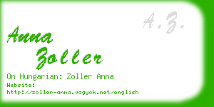 anna zoller business card